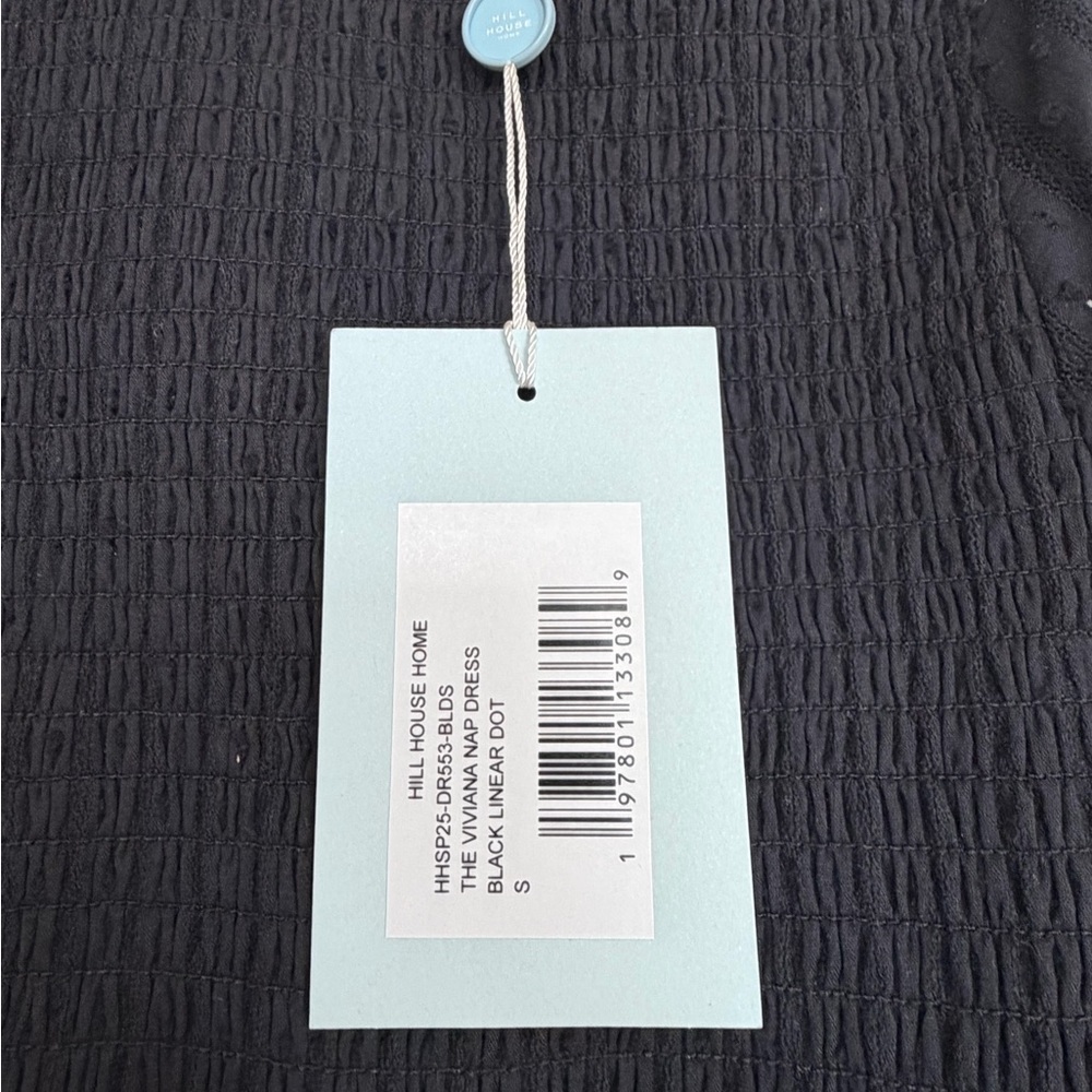 Hill House Home The Viviana Nap Dress - Black Linear Swiss Dot Size SBlack Linea - Picture 6 of 11